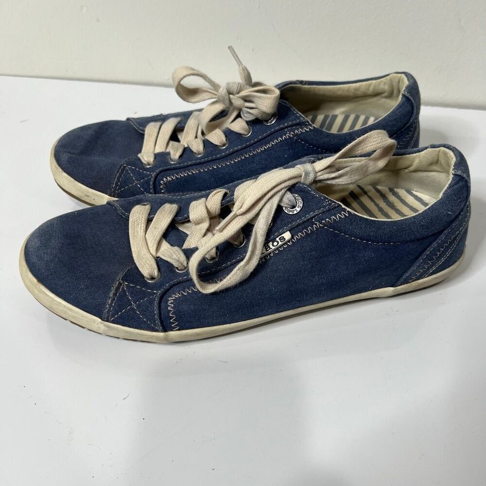Taos Star Blue Denim Sneakers Comfort Sz 10W